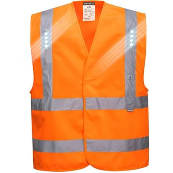 Portwest Vega Class 2 Hi Vis LED Waistcoat