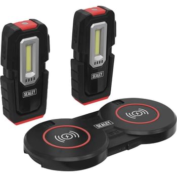 Sealey 2 Piece Inspection Light Set with Wireless Charging Base