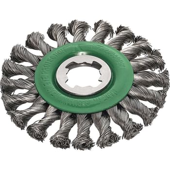 Lessmann X Lock Non Sparking Stainless Steel Knotted Wire Wheel
