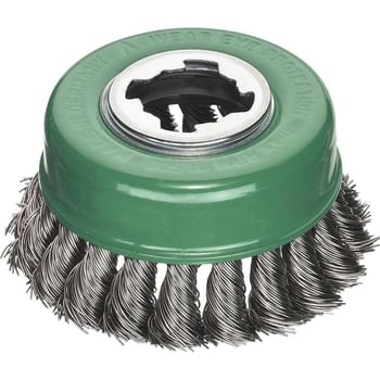 Lessmann X Lock Non Sparking Stainless Steel Wire Cup Brush