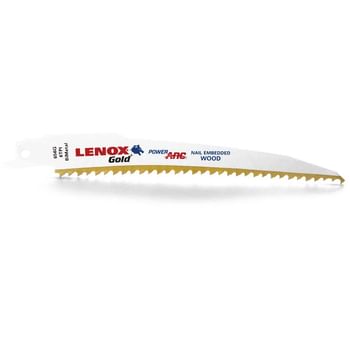 Lenox Gold 6TPI Nail Embedded Wood Cutting Reciprocating Sabre Saw Blades