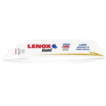 Lenox Gold Lazer 14TPI Medium / Thick Metal Cutting Reciprocating Sabre Saw Blades
