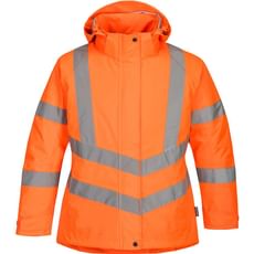 Oxford Weave 300D Class 3 Womens Hi Vis Winter Jacket