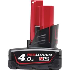 Milwaukee M12 B4 12v Cordless Li-ion Battery 4ah Milwaukee M12 B4 12v Cordless Li-ion Battery 4ah