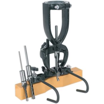 Sealey MA10 Wood Mortising Attachment and Chisel Set for Pillar Drills