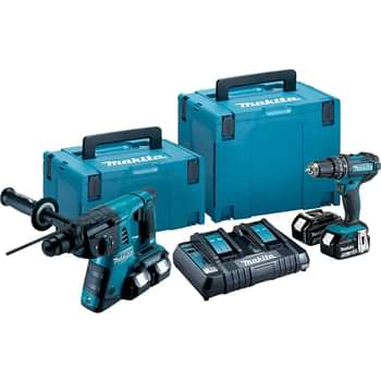 Makita DLX2137PTJ 18v LXT Cordless SDS Plus and Combi Drill Kit Price Comparisons | Compare The Build