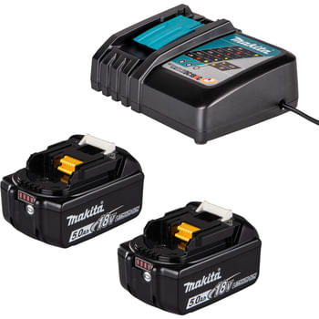 Makita DC18RC 18v Charger and 2 Li-ion Batteries 5ah Makita DC18RC 18v Charger and 2 Li-ion Batteries 5ah