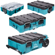 Makita 4 Piece MakTrak Tool Box Kit  Makita 4 Piece MakTrak Tool Box Kit