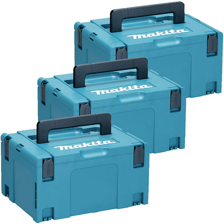 United Tools - 👊GET MOBILE with Makita MAKPAC Cases & Combos. 🔹Stackable,  Connectable. 🔹Strong and collapsible handles for ease of movement and  storage. 🔹Rounded grips make it easy to remove individual cases.