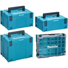 Makita 3 Piece MakPac Connector Stackable Power Tool Case Set and Organiser