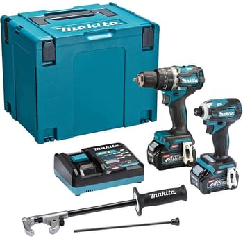 Makita DK0172G202 40v Max XGT Cordless Brushless Combi Drill and Impact Driver Kit