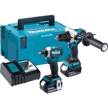Makita DLX2412TJ 18v LXT Cordless Brushless Combi Drill and Impact Driver Kit Price Comparisons | Compare The Build