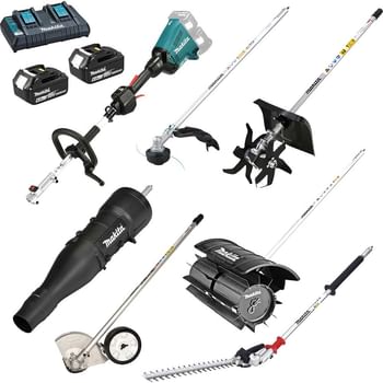 Makita DUX60 Twin 18v LXT Cordless Brushless Split Shaft Garden Multi Tool Set