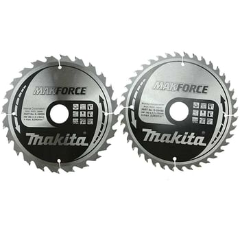 Makita MAKFORCE 2 Piece 190mm Wood Cutting Saw Blade Set