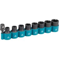 Makita 9 Piece 1/2" Drive Impact Socket Set
