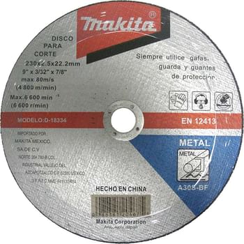 Makita Flat Metal Cutting Disc