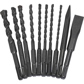 Sirius 10 Piece SDS Plus Drill Bit and Chisel Set
