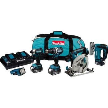 Makita DLX5043PT 18v LXT Cordless Brushless 5 Piece Set