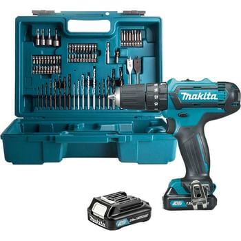 Makita HP331DWAX1 10.8v Cordless CXT Combi Drill and Accessories