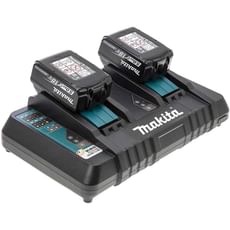 Makita DC18RD 18v Twin Charger and 2 Li-ion Batteries 5ah