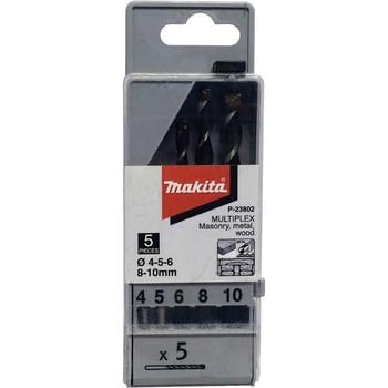 Makita 5 Piece Multiplex Multi Purpose Drill Bit Set