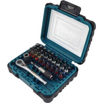 Makita 39 Piece 1/4" Ratchet Driver and Screwdriver Bit Set