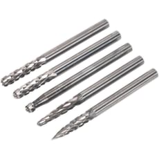 Sealey 5 Piece Micro Carbide Burr Set