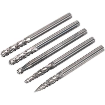 Sealey 5 Piece Micro Carbide Burr Set