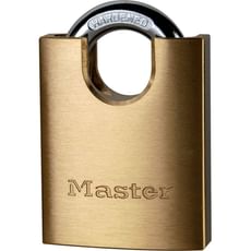 Masterlock Solid Brass Padlock and Closed Shackle Masterlock Solid Brass Padlock and Closed Shackle