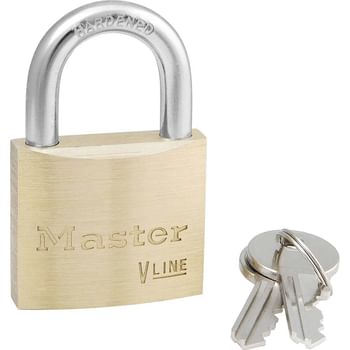Masterlock V Line Brass Padlock Keyed Alike