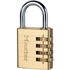 Masterlock Brass Finish Combination Padlock