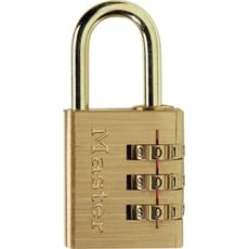 Masterlock Brass Finish Combination Padlock