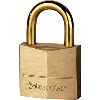 Masterlock Solid Brass Padlock Brass Plated Shackle