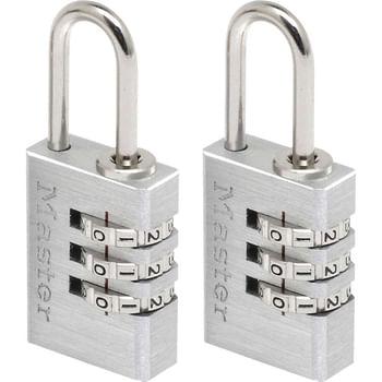 Masterlock Aluminium Combination Padlock Pack of 2