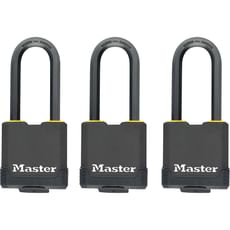 Masterlock Excell Weather Tough Padlock Pack of 3 Keyed Alike Masterlock Excell Weather Tough Padlock Pack of 3 Keyed Alike