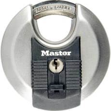 Masterlock Excell Stainless Steel Discus Padlock Pack of 2 Keyed Alike