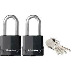Masterlock Excell Weather Tough Padlock Pack of 2 Keyed Alike Masterlock Excell Weather Tough Padlock Pack of 2 Keyed Alike