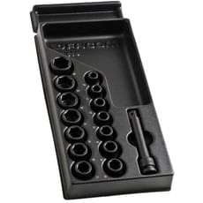 Facom 15 Piece 1/2" Drive Hexagon Impact Socket Set Metric in Module Tray