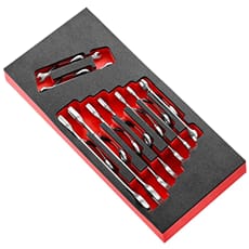 Facom MODM.44J9SLS 9 Piece SLS Open End Spanner Set in Foam Module