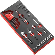 Facom MODM.RL161-36 46 Piece 1/4" Drive Hexagon Socket Set