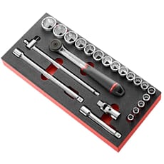 Facom MODM.S161-212U 22 Piece 1/2" Drive Bi Hexagon Socket Set Imperial