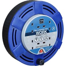 Masterplug 4 Socket Thermal Cut Out Cassette Cable Extension Reel 240v Masterplug 4 Socket Thermal Cut Out Cassette Cable Extension Reel 240v