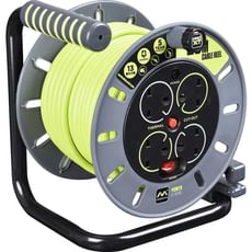 Masterplug 4 Socket PRO-XT Open Cable Extension Reel 240v Masterplug 4 Socket PRO-XT Open Cable Extension Reel 240v