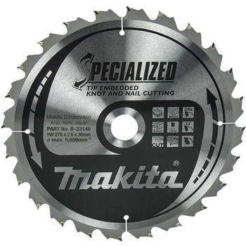 Makita SPECIALIZED Circular Saw Blade for Knot and Nail Cutting