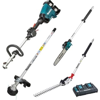 Makita DUX60 Twin 18v LXT Cordless Brushless Split Shaft Garden Multi Tool Set