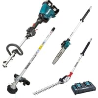 Makita DUX60 Twin 18v LXT Cordless Brushless Split Shaft Garden Multi Tool Set