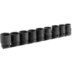 Facom 9 Piece 1/2" Drive Hexagon Impact Socket Set Metric Facom 9 Piece 1/2" Drive Hexagon Impact Socket Set Metric