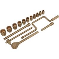 Sealey 17 Piece 1/2" Drive Non Sparking Socket Set 