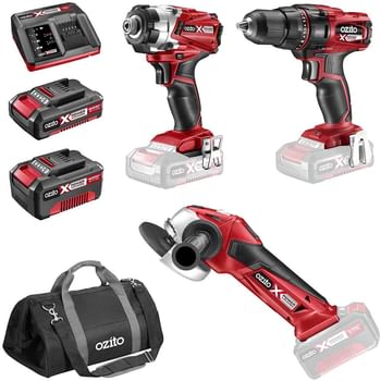 Ozito PXDDGK-600U 18v Cordless 3 Piece Power Tool Kit