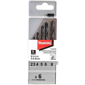 Makita 6 Piece HSS G Performance Drill Bit Set